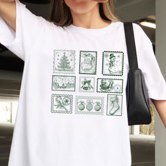 Retro Christmas Shirt, Cute Christmas Shirt, Matching Christmas Shirt - Picture 1 of 4